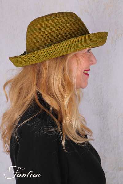 Rabarany Chapeau de soleil en raphia Vert Olive B9NU