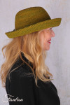 Rabarany Chapeau de soleil en raphia Vert Olive B9NU