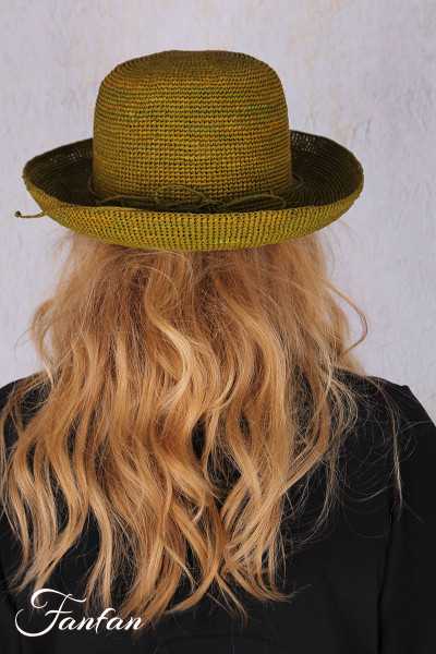 Rabarany Chapeau de soleil en raphia Vert Olive B9NU