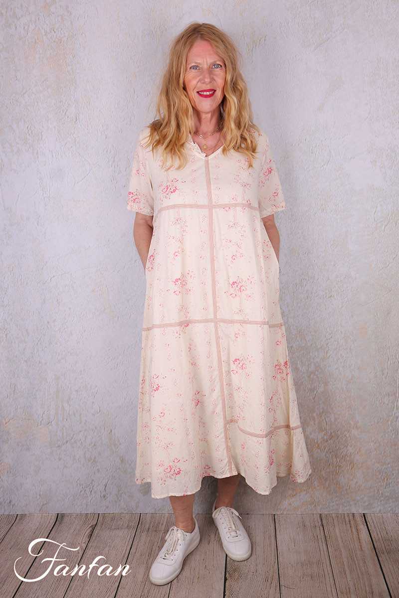 Les Ours Robe Sango Liberty bouquet coton