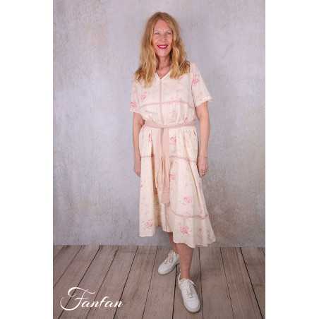 Les Ours Robe Sango Liberty bouquet coton