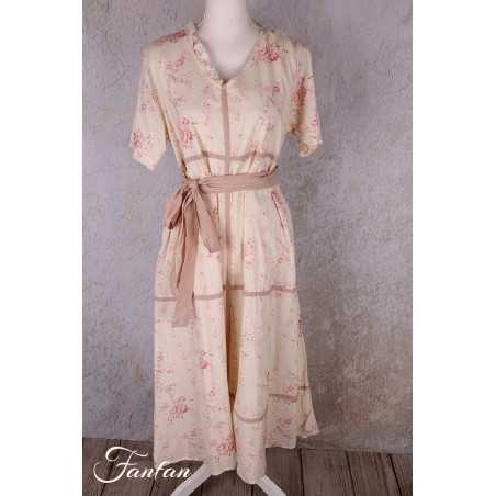 Les Ours Robe Sango Liberty bouquet coton