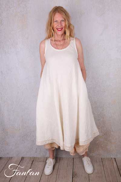 Les Ours Robe Calanga écru coton et lin