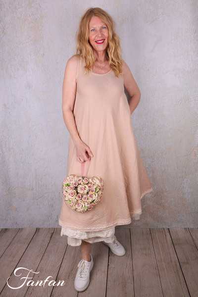 Les Ours Robe Calanga Blush coton et lin