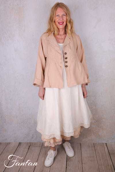 Les Ours Veste courte Agave Blush en lin