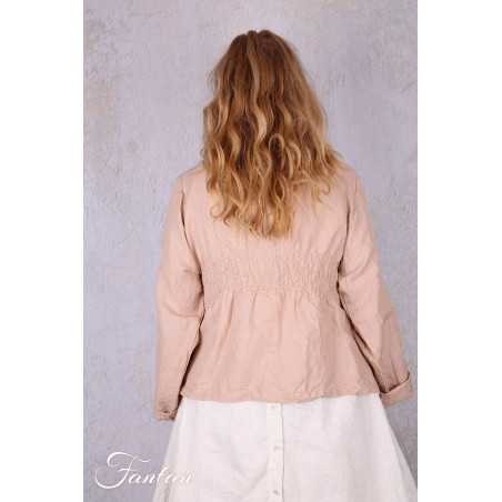 Les Ours Veste courte Agave Blush en lin