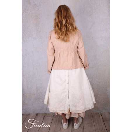 Les Ours Veste courte Agave Blush en lin