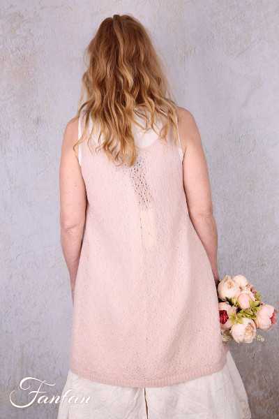 Les Ours Tunique Laurier rose maille