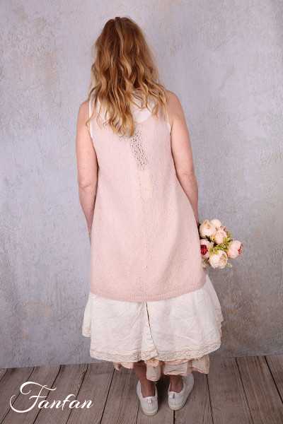 Les Ours Tunique Laurier rose maille