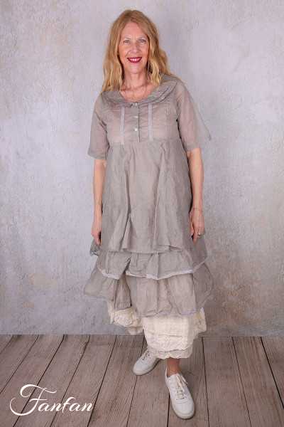 Les Ours Robe Yanaelle perle organza de coton