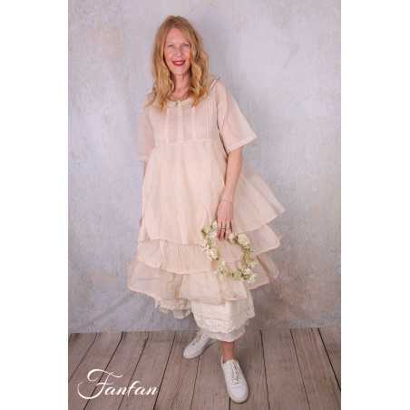 Les Ours Robe Yanaelle Blush organza de coton