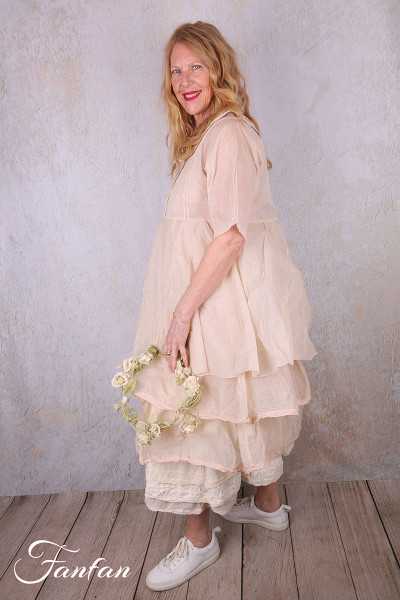 Les Ours Robe Yanaelle Blush organza de coton