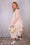 Les Ours Robe Yanaelle Blush organza de coton