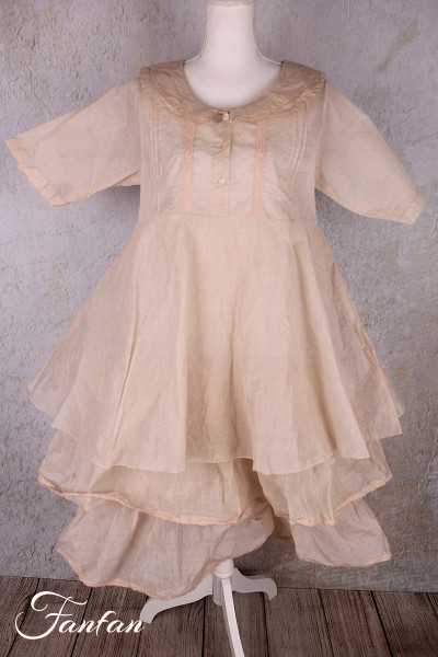 Les Ours Robe Yanaelle Blush organza de coton