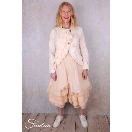 Les Ours Veste courte Anethi Liberty bouquet en popeline