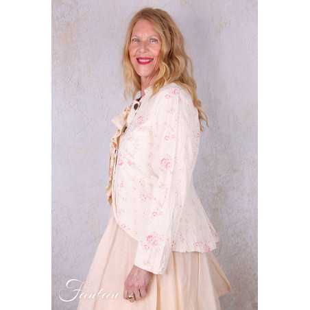 Les Ours Veste courte Anethi Liberty bouquet en popeline