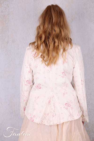 Les Ours Veste courte Anethi Liberty bouquet en popeline