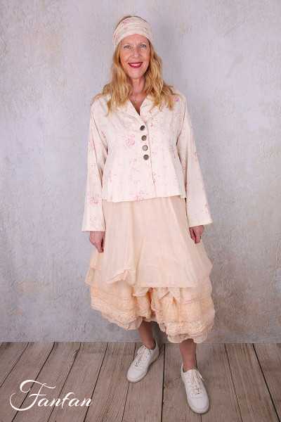 Les Ours Veste courte Agave Liberty bouquet en popeline