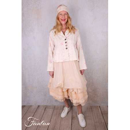 Les Ours Veste courte Agave Liberty bouquet en popeline