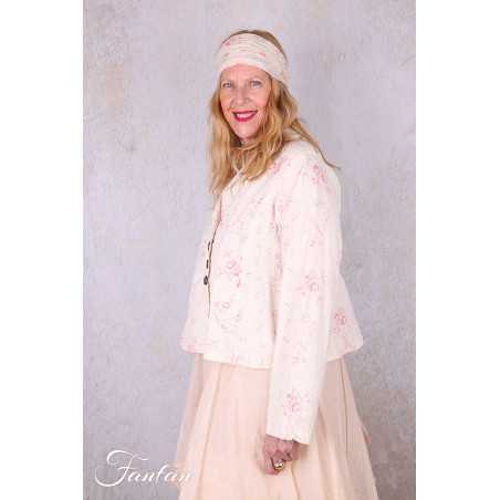 Les Ours Veste courte Agave Liberty bouquet en popeline