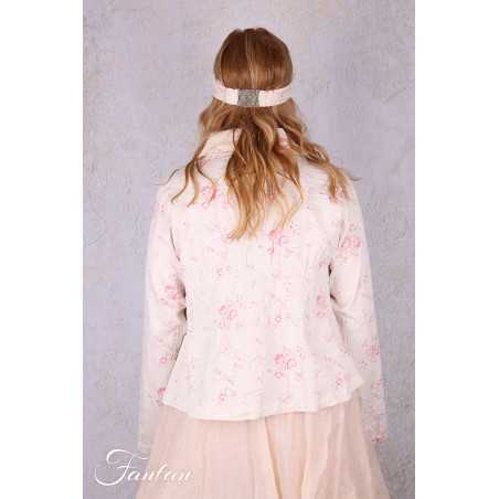 Les Ours Veste courte Agave Liberty bouquet en popeline