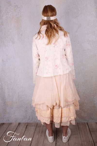 Les Ours Veste courte Agave Liberty bouquet en popeline