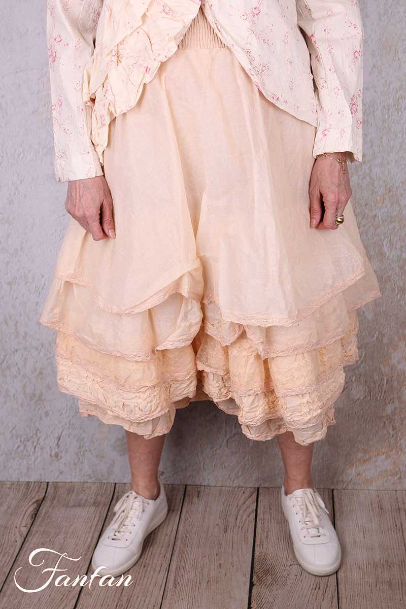 Les Ours Jupon Madou Blush organza de coton