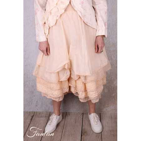 Les Ours Jupon Madou Blush organza de coton