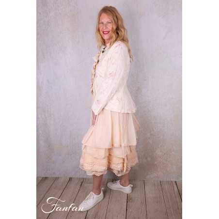 Les Ours Jupon Madou Blush organza de coton