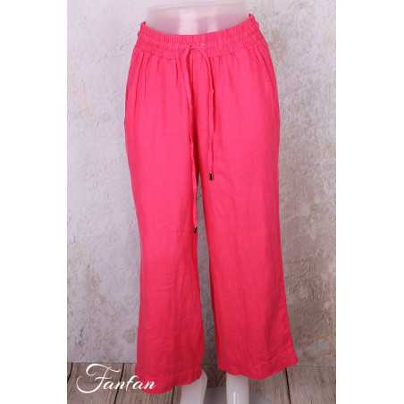 Dolcezza Pantalon 26224 Fuchsia en lin