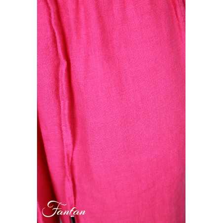 Dolcezza Pantalon 26224 Fuchsia en lin