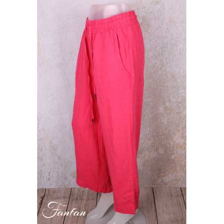 Dolcezza Pantalon 26224 Fuchsia en lin