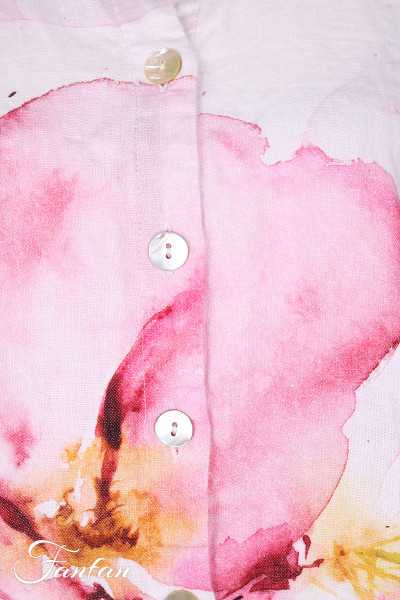 Dolcezza Liquette 26682 Yuri Kraft Lin à fleurs