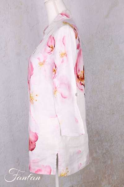 Dolcezza Liquette 26682 Yuri Kraft Lin à fleurs