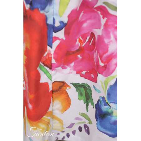 Dolcezza Robe 26708 Basak Erarslan imprimé fleurs