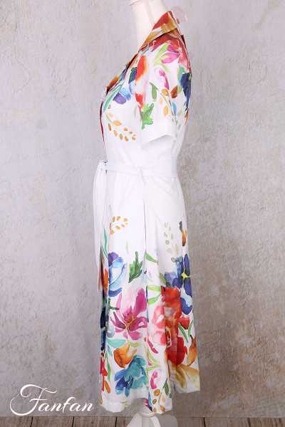 Dolcezza Robe 26708 Basak Erarslan imprimé fleurs