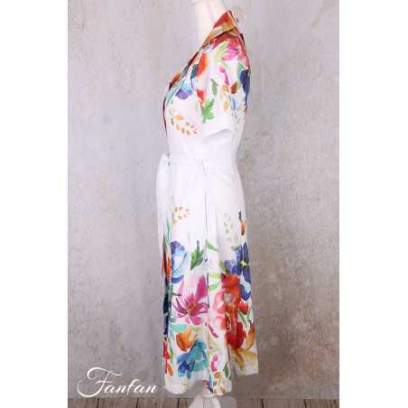 Dolcezza Robe 26708 Basak Erarslan imprimé fleurs