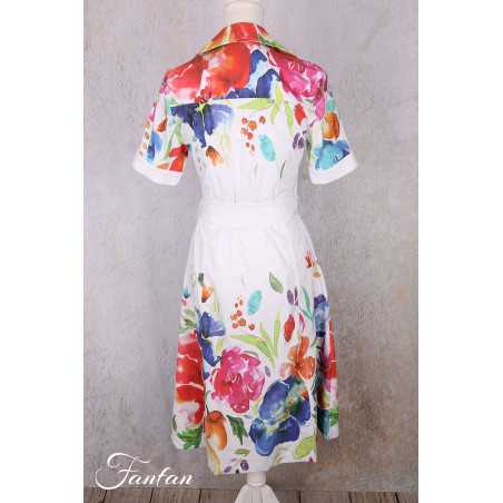 Dolcezza Robe 26708 Basak Erarslan imprimé fleurs