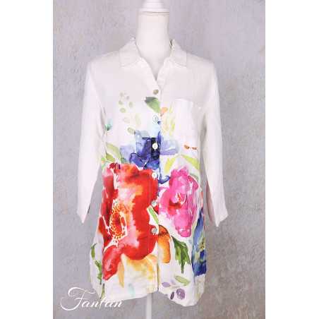 Dolcezza Liquette 26702 Basak Erarslan lin à fleurs