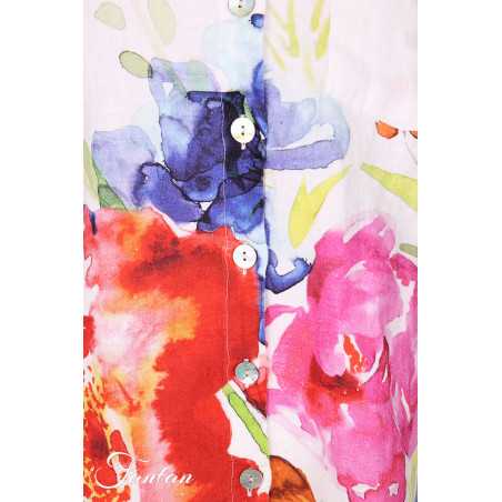 Dolcezza Liquette 26702 Basak Erarslan lin à fleurs