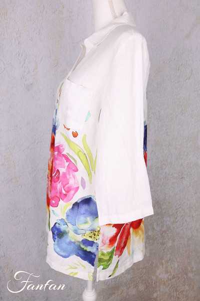 Dolcezza Liquette 26702 Basak Erarslan lin à fleurs