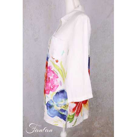 Dolcezza Liquette 26702 Basak Erarslan lin à fleurs