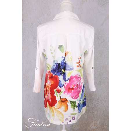 Dolcezza Liquette 26702 Basak Erarslan lin à fleurs