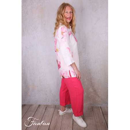 Dolcezza Liquette 26682 Yuri Kraft Lin à fleurs