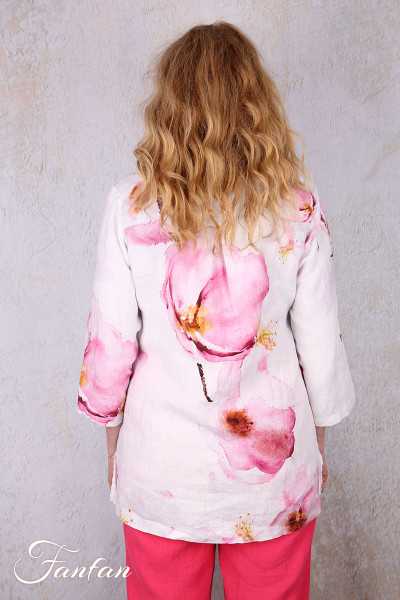 Dolcezza Liquette 26682 Yuri Kraft Lin à fleurs