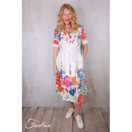 Dolcezza Robe 26708 Basak Erarslan imprimé fleurs