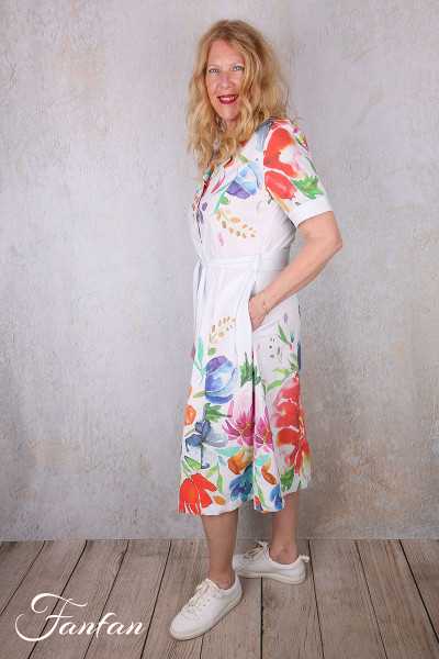 Dolcezza Robe 26708 Basak Erarslan imprimé fleurs