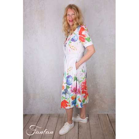 Dolcezza Robe 26708 Basak Erarslan imprimé fleurs