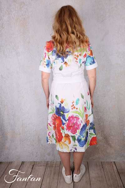 Dolcezza Robe 26708 Basak Erarslan imprimé fleurs