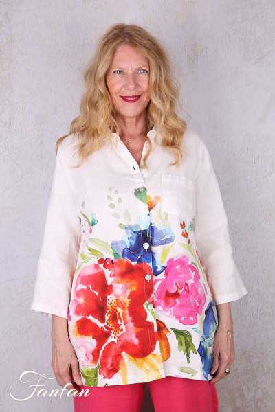 Dolcezza Liquette 26702 Basak Erarslan lin à fleurs